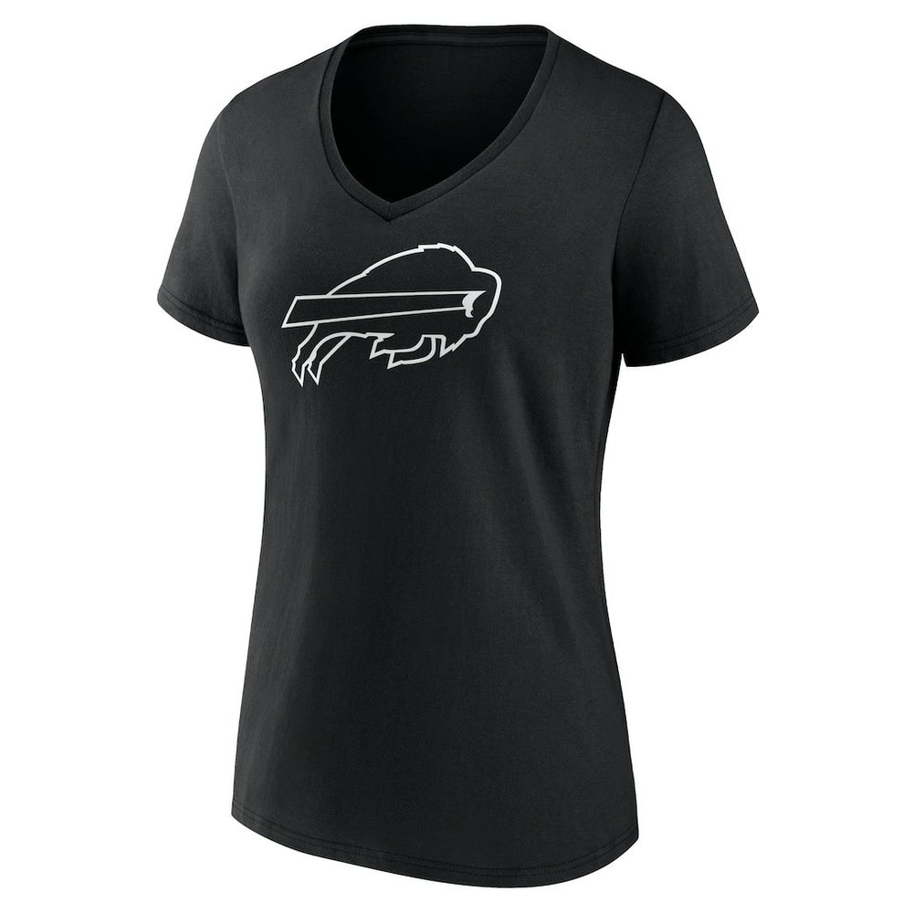 Buffalo Bills Women's Personalized Name & Number Monochrome V-Neck T-Shirt - Black online