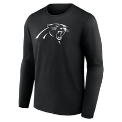 Carolina Panthers Personalized Name & Number Monochrome Long Sleeve T-Shirt - Black for sale