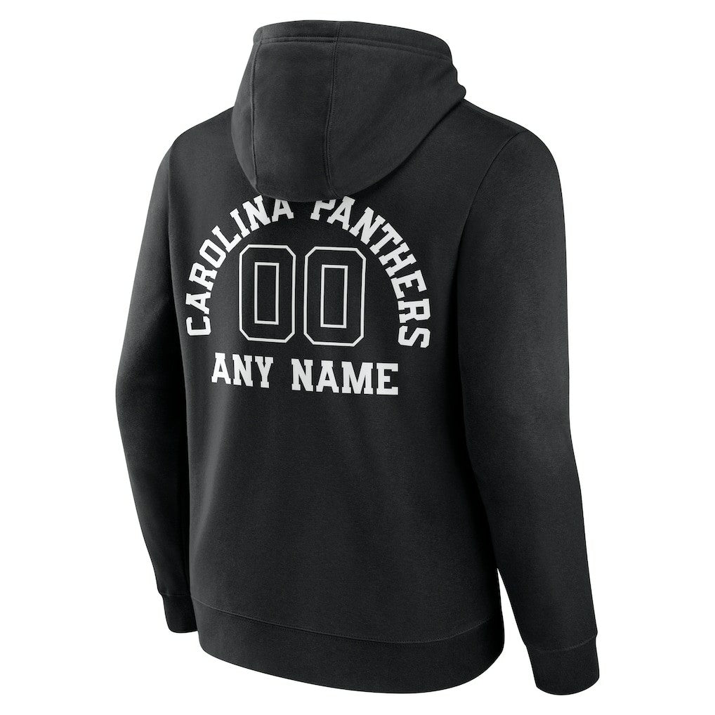 Carolina Panthers Personalized Name & Number Pullover Hoodie - Black discount