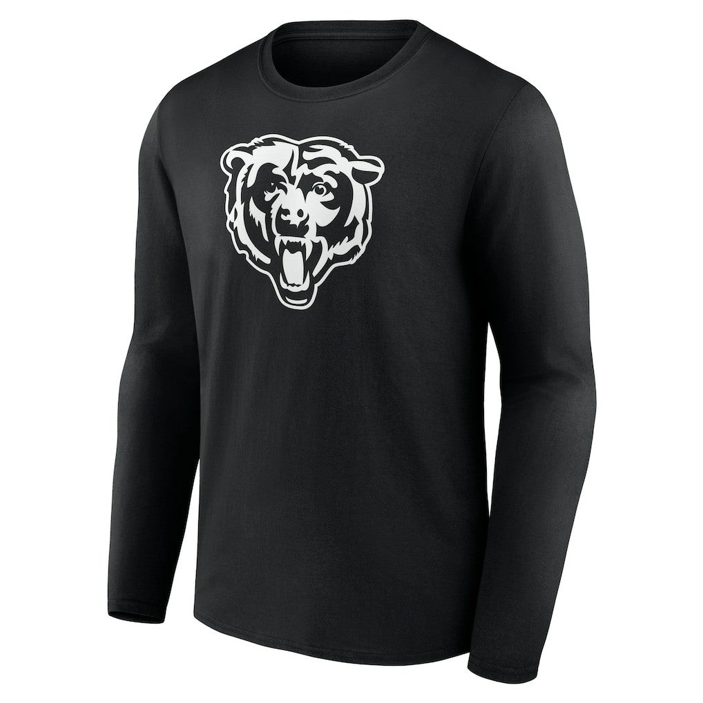 Chicago Bears Personalized Name & Number Monochrome Long Sleeve T-Shirt - Black outlet