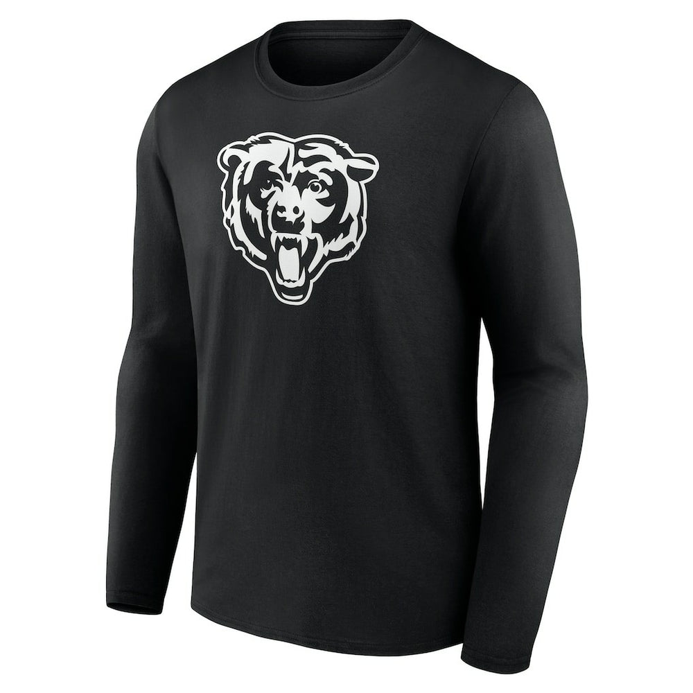 Chicago Bears Personalized Name & Number Monochrome Long Sleeve T-Shirt - Black outlet
