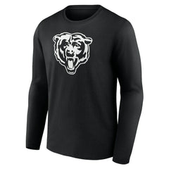 Chicago Bears Personalized Name & Number Monochrome Long Sleeve T-Shirt - Black outlet