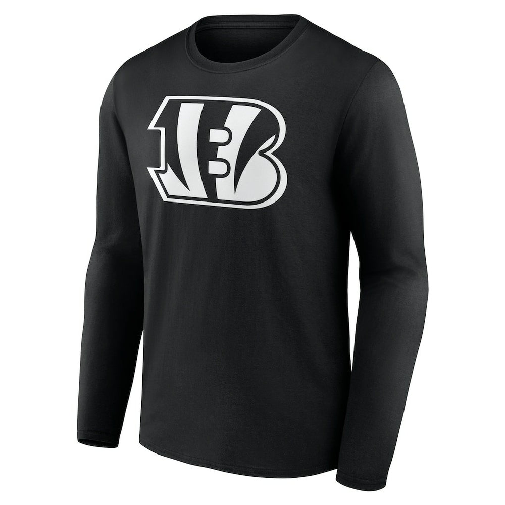 Cincinnati Bengals Personalized Name & Number Monochrome Long Sleeve T-Shirt - Black sale