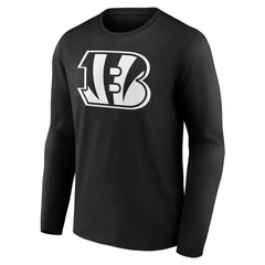 Cincinnati Bengals Personalized Name & Number Monochrome Long Sleeve T-Shirt - Black sale