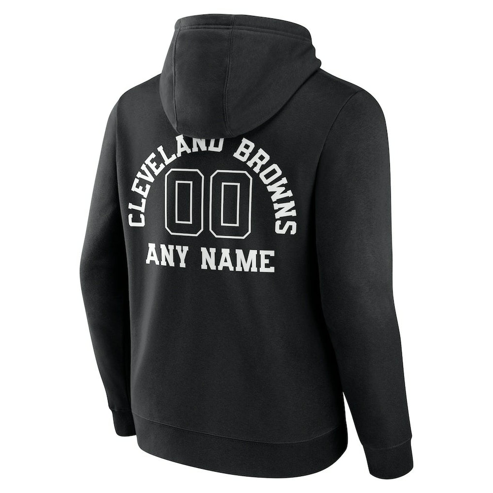 Cleveland Browns Personalized Name & Number Pullover Hoodie - Black online