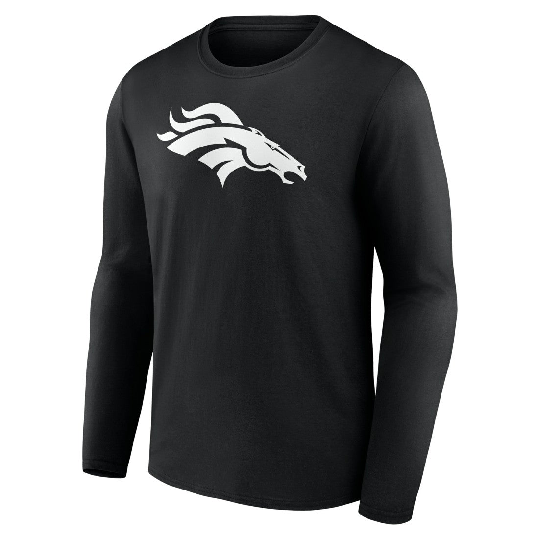 Denver Broncos Personalized Name & Number Monochrome Long Sleeve T-Shirt - Black on sale