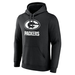 Green Bay Packers Personalized Name & Number Pullover Hoodie - Black discount