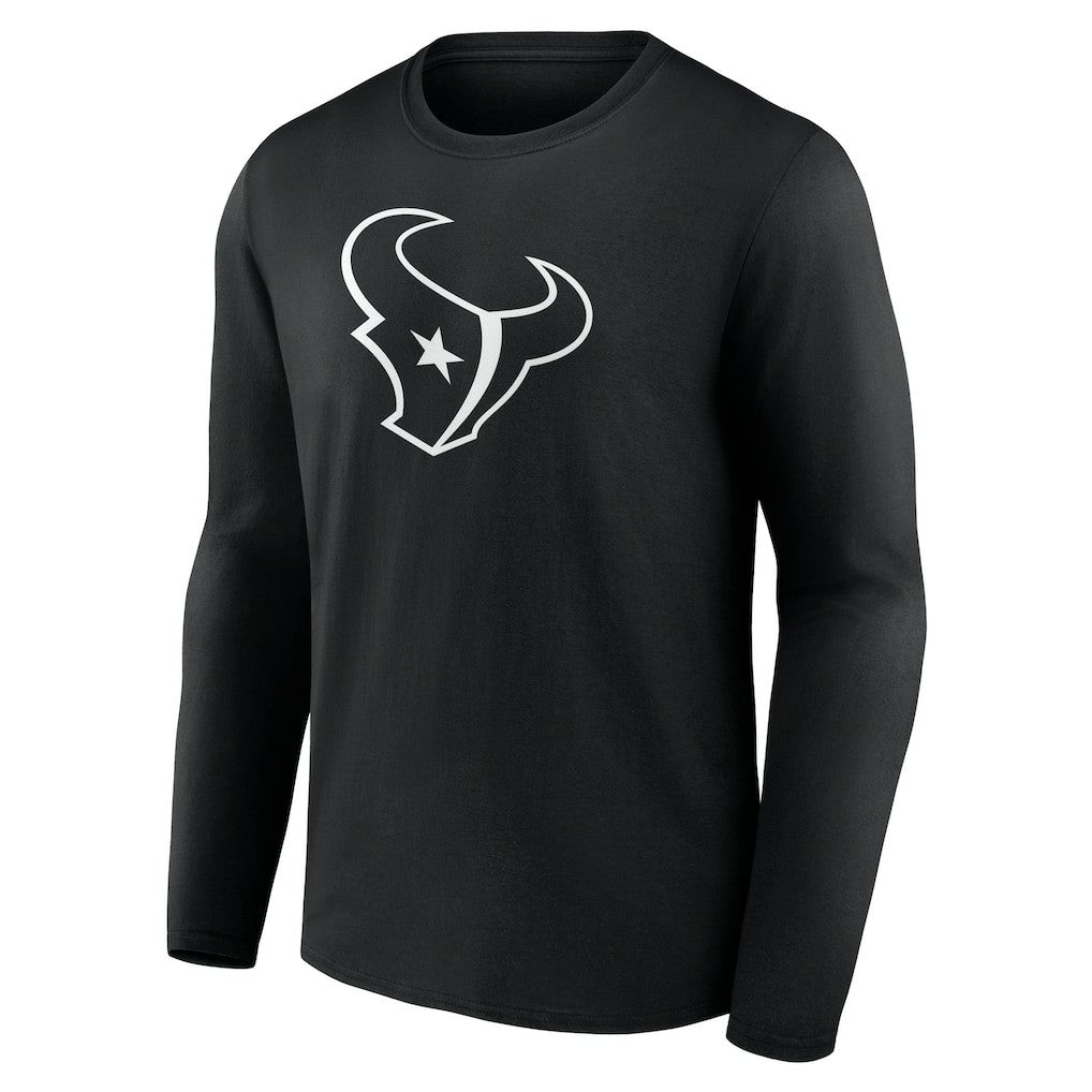 Houston Texans Personalized Name & Number Monochrome Long Sleeve T-Shirt - Black online