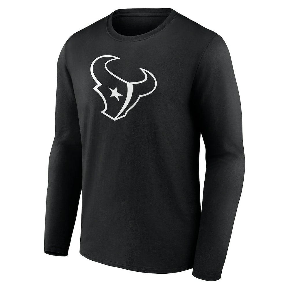 Houston Texans Personalized Name & Number Monochrome Long Sleeve T-Shirt - Black online