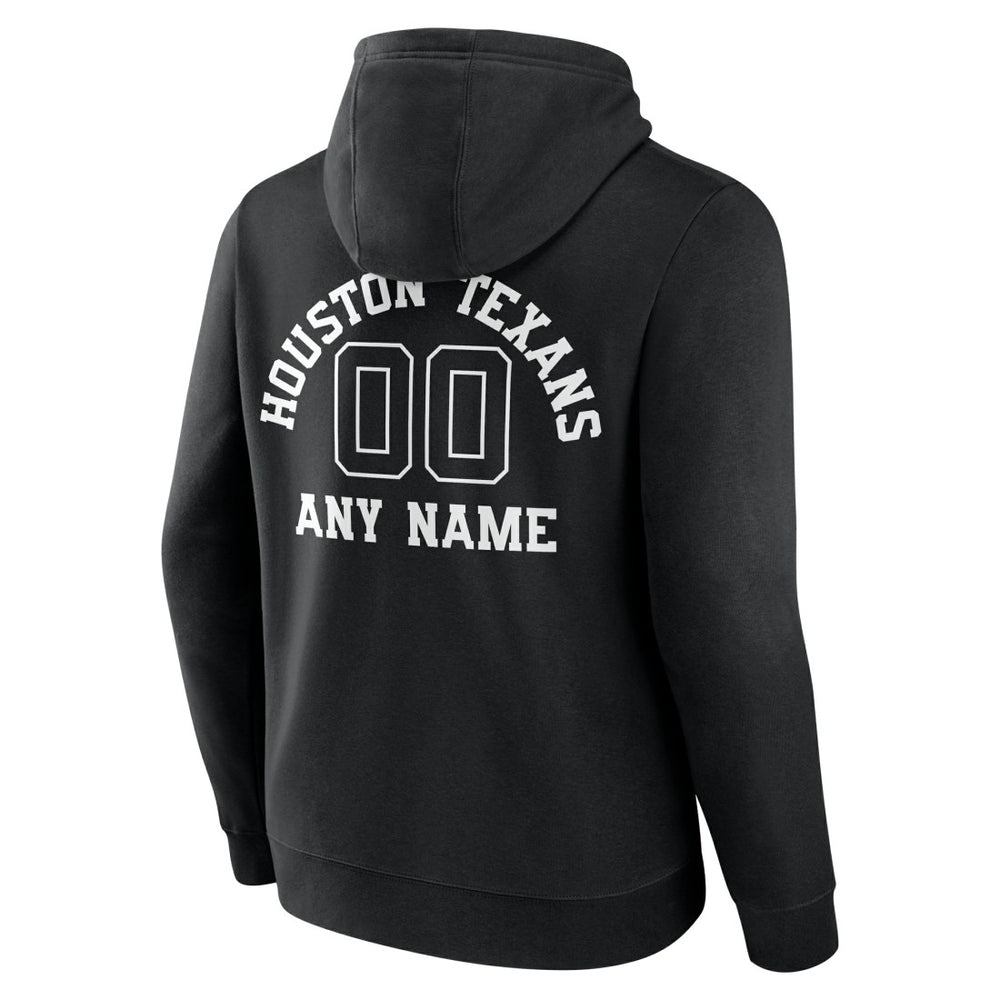 Houston Texans Personalized Name & Number Pullover Hoodie - Black cheap