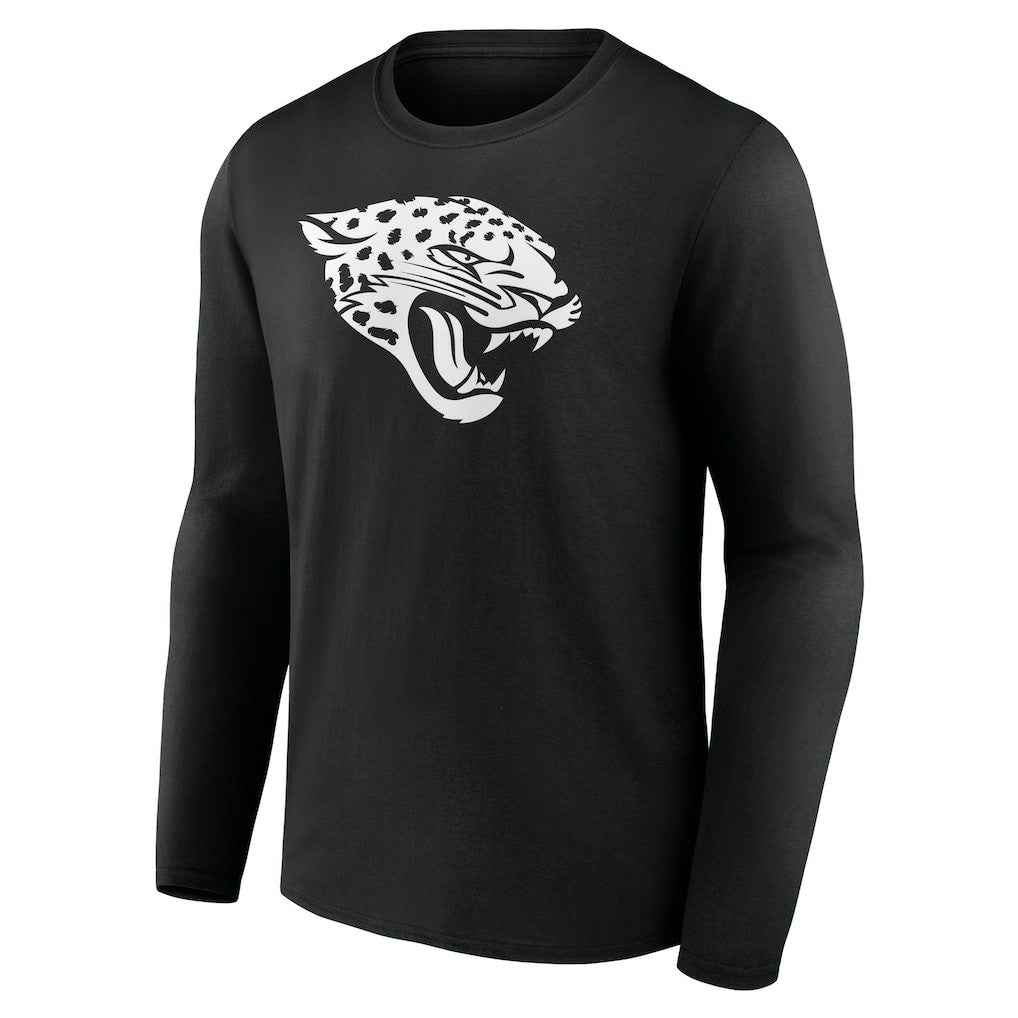 Jacksonville Jaguars Personalized Name & Number Monochrome Long Sleeve T-Shirt - Black cheap