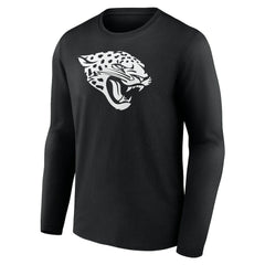 Jacksonville Jaguars Personalized Name & Number Monochrome Long Sleeve T-Shirt - Black cheap