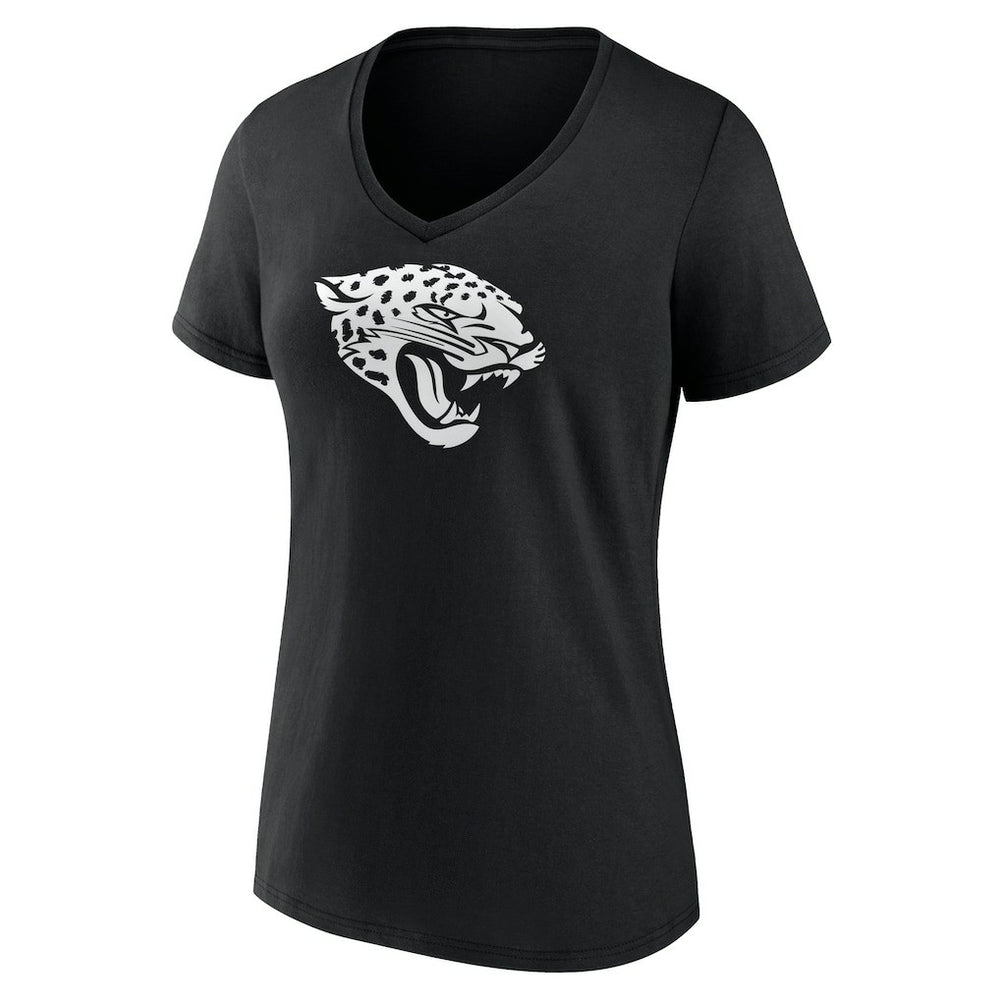 Jacksonville Jaguars Women's Personalized Name & Number Monochrome V-Neck T-Shirt - Black discount