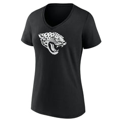 Jacksonville Jaguars Women's Personalized Name & Number Monochrome V-Neck T-Shirt - Black discount