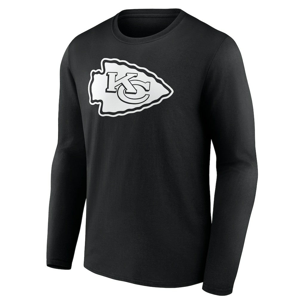 Kansas City Chiefs Personalized Name & Number Monochrome Long Sleeve T-Shirt - Black sale