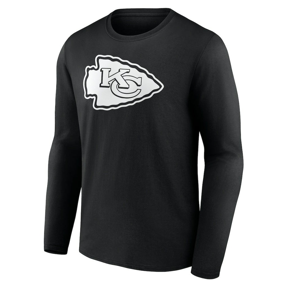 Kansas City Chiefs Personalized Name & Number Monochrome Long Sleeve T-Shirt - Black sale