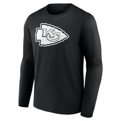 Kansas City Chiefs Personalized Name & Number Monochrome Long Sleeve T-Shirt - Black sale