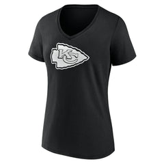 Kansas City Chiefs Women's Personalized Name & Number Monochrome V-Neck T-Shirt - Black cheap