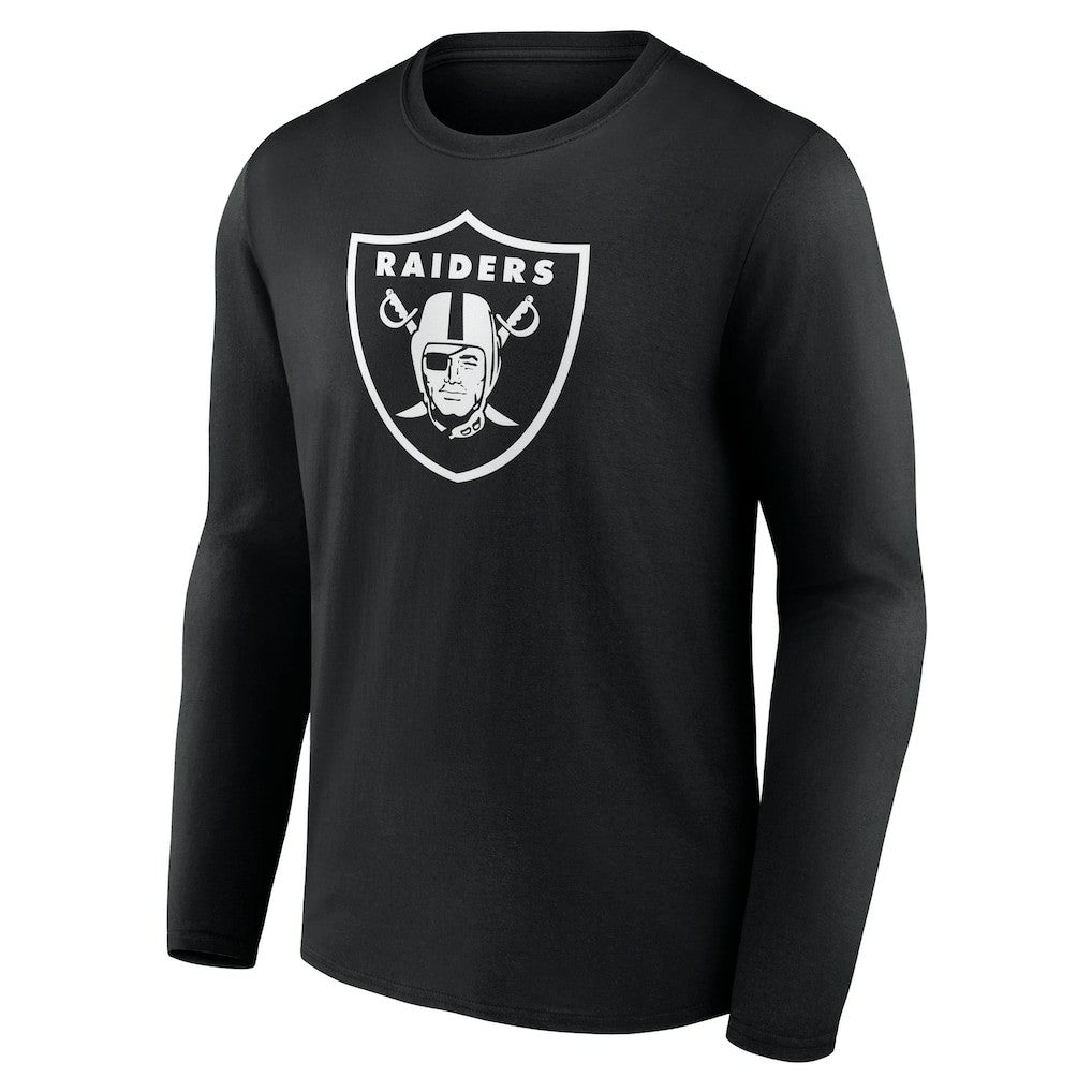 Las Vegas Raiders Personalized Name & Number Monochrome Long Sleeve T-Shirt - Black cheap