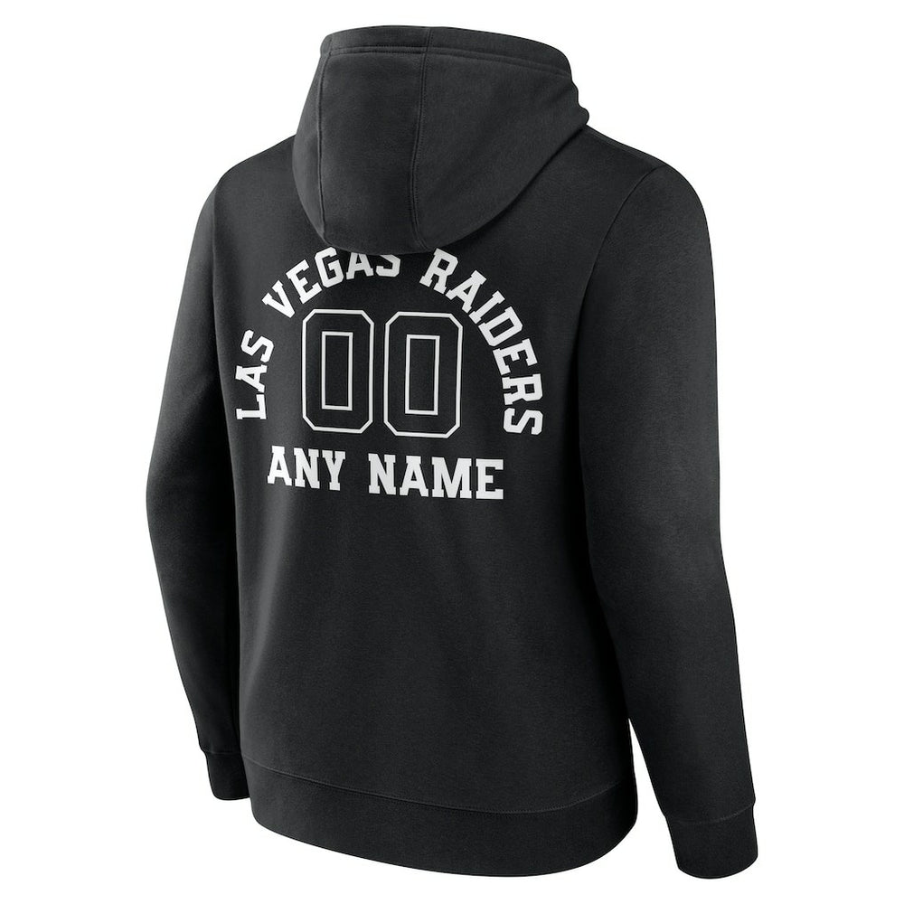 Las Vegas Raiders Personalized Name & Number Pullover Hoodie - Black on sale