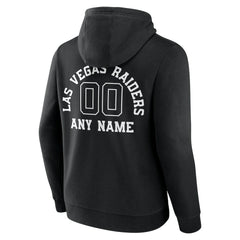 Las Vegas Raiders Personalized Name & Number Pullover Hoodie - Black on sale