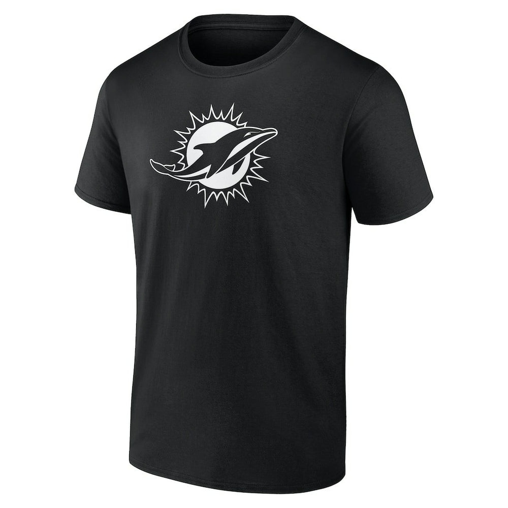 Miami Dolphins Personalized Name & Number Monochrome T-Shirt - Black cheap