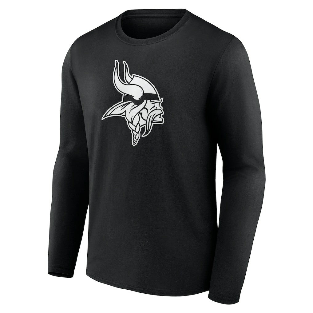 Minnesota Vikings Personalized Name & Number Monochrome Long Sleeve T-Shirt - Black outlet