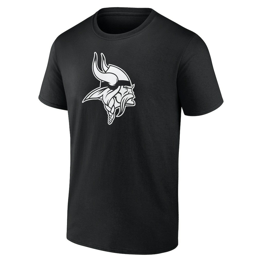 Minnesota Vikings Personalized Name & Number Monochrome T-Shirt - Black online