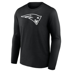 New England Patriots Personalized Name & Number Monochrome Long Sleeve T-Shirt - Black discount