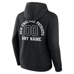 New England Patriots Personalized Name & Number Pullover Hoodie - Black discount
