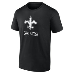 New Orleans Saints Personalized Name & Number Monochrome T-Shirt - Black online