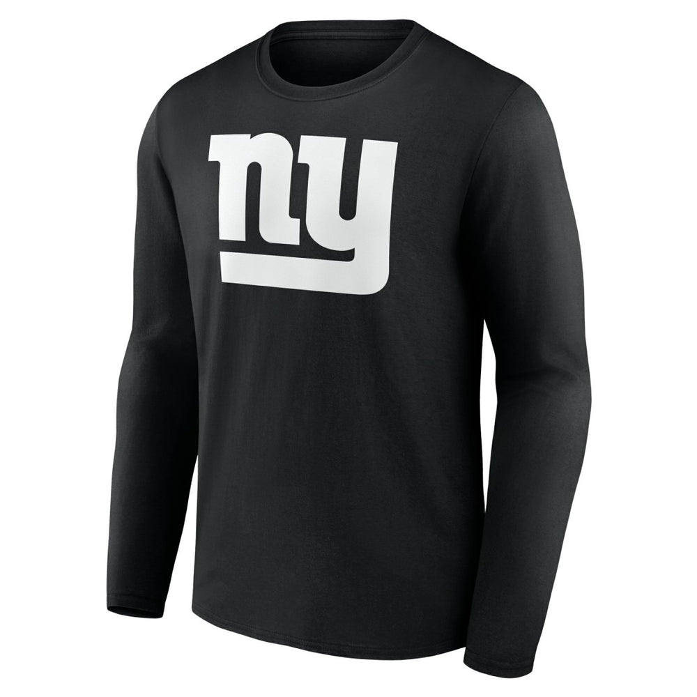 New York Giants Personalized Name & Number Monochrome Long Sleeve T-Shirt - Black for sale