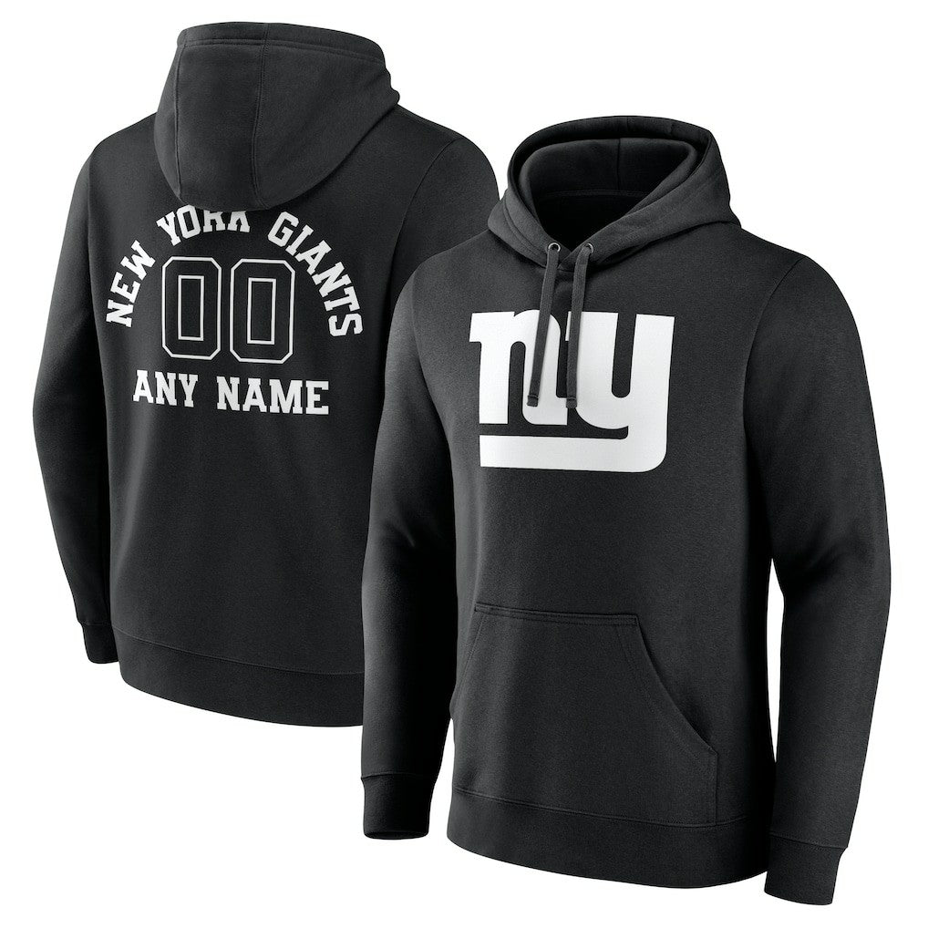 New York Giants Personalized Name & Number Pullover Hoodie - Black sale