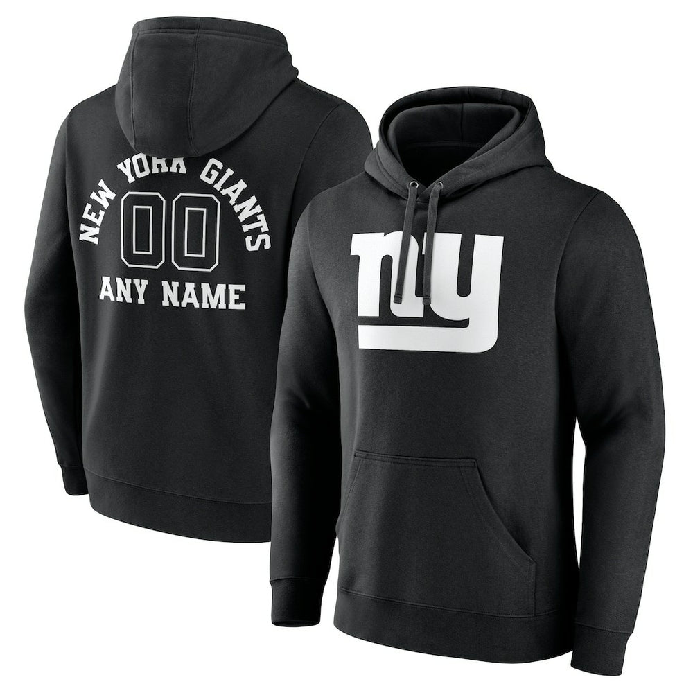 New York Giants Personalized Name & Number Pullover Hoodie - Black sale