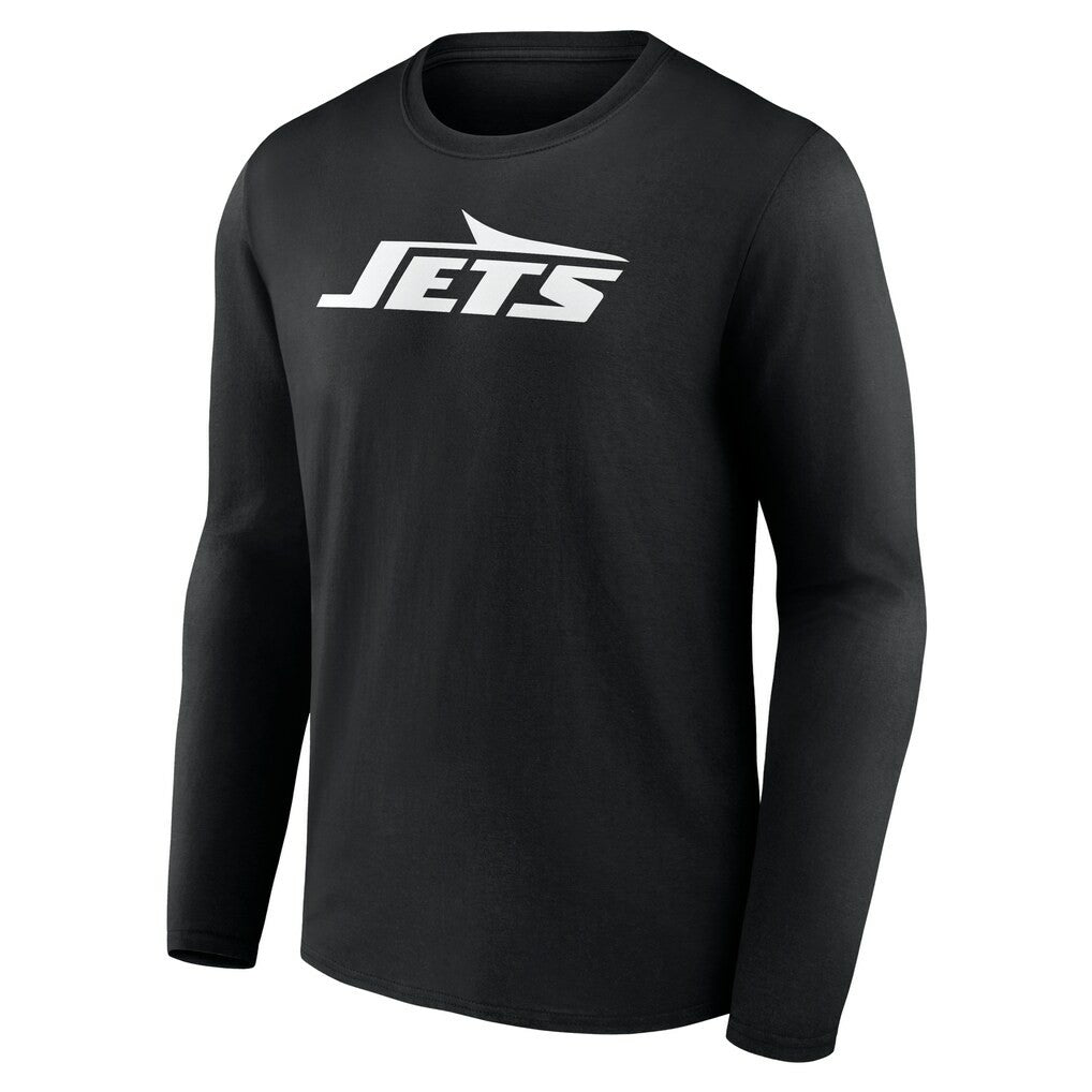 New York Jets Personalized Name & Number Monochrome Long Sleeve T-Shirt - Black sale