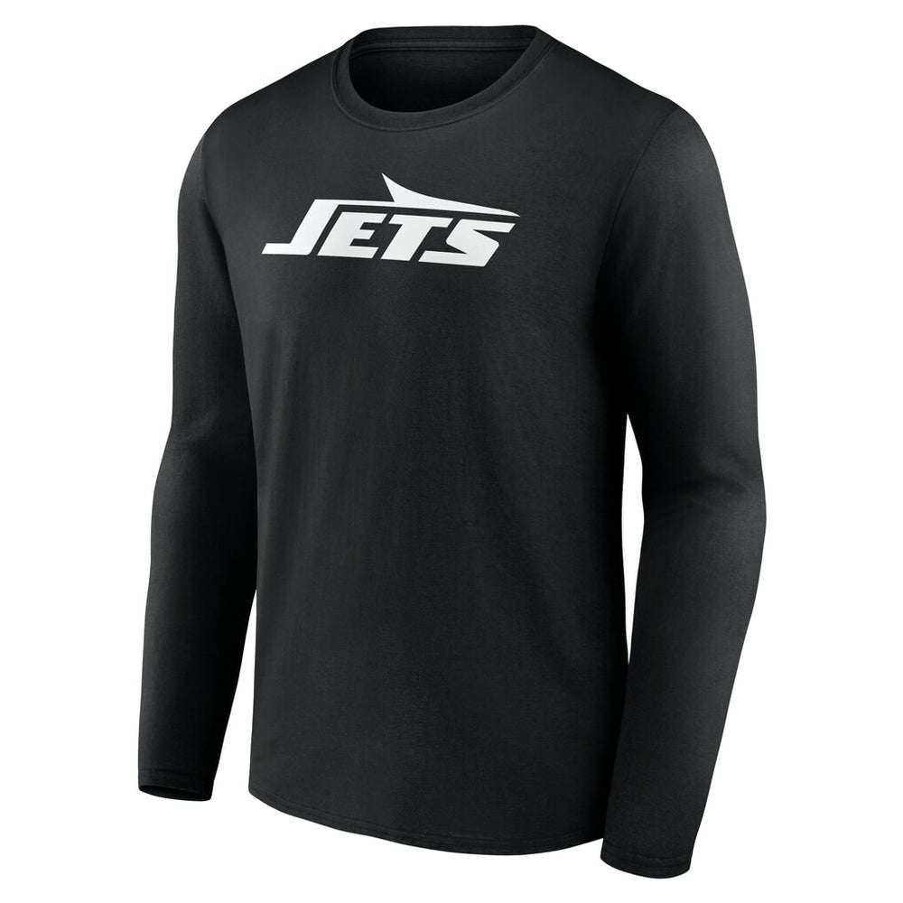 New York Jets Personalized Name & Number Monochrome Long Sleeve T-Shirt - Black sale