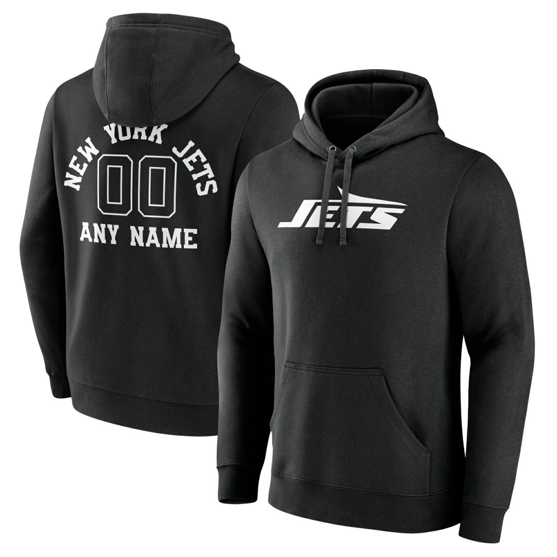 New York Jets Personalized Name & Number Pullover Hoodie - Black discount