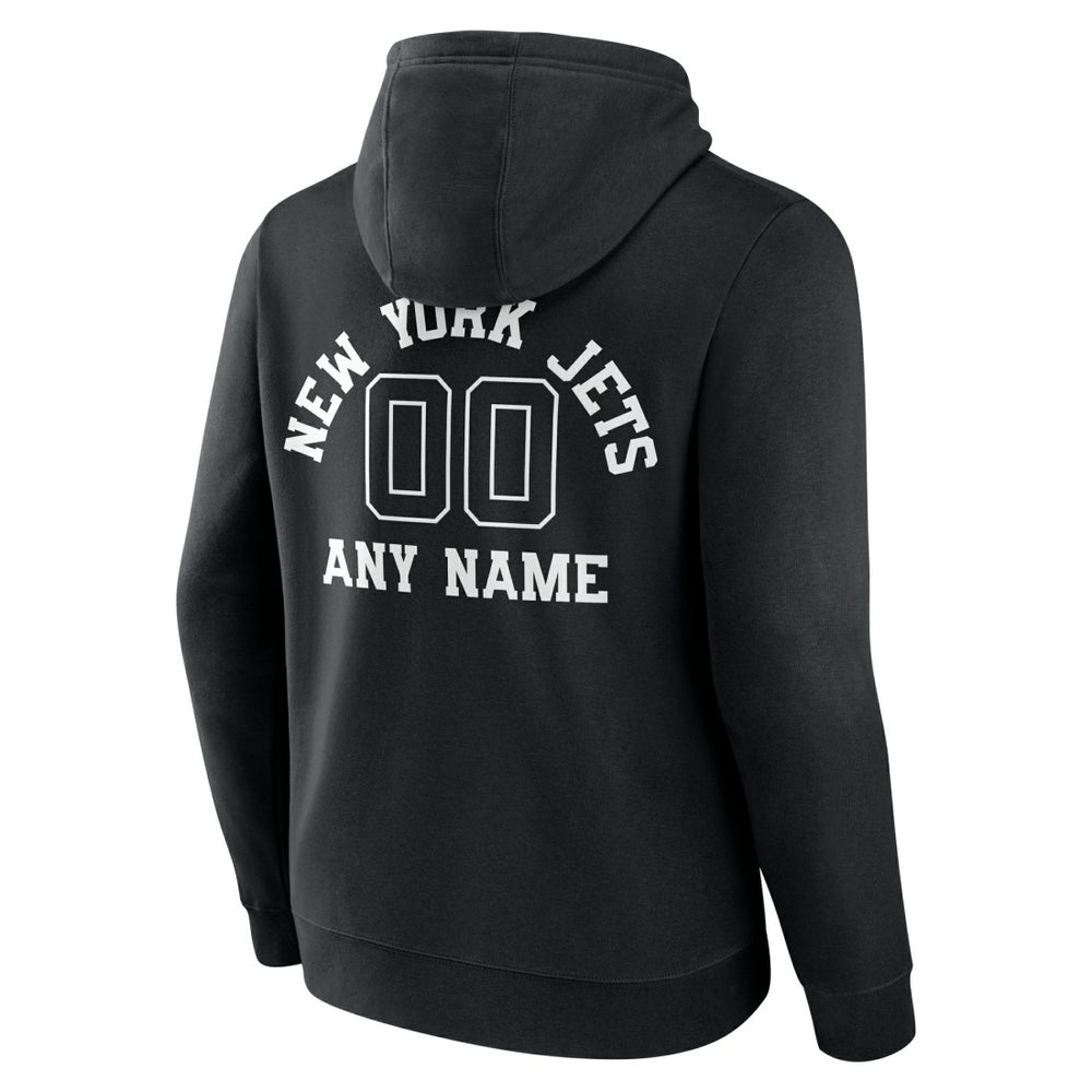 New York Jets Personalized Name & Number Pullover Hoodie - Black discount