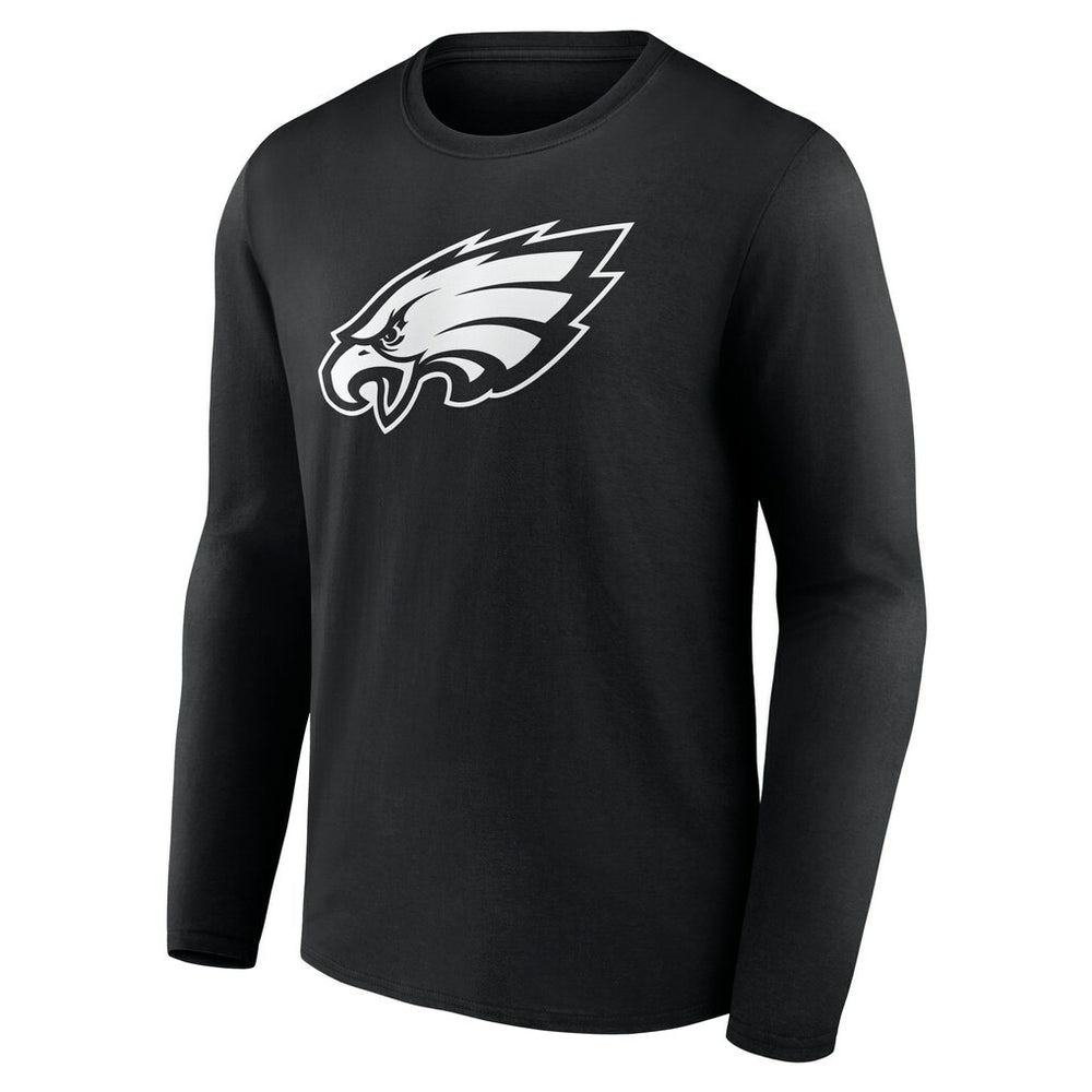 Philadelphia Eagles Personalized Name & Number Monochrome Long Sleeve T-Shirt - Black for sale