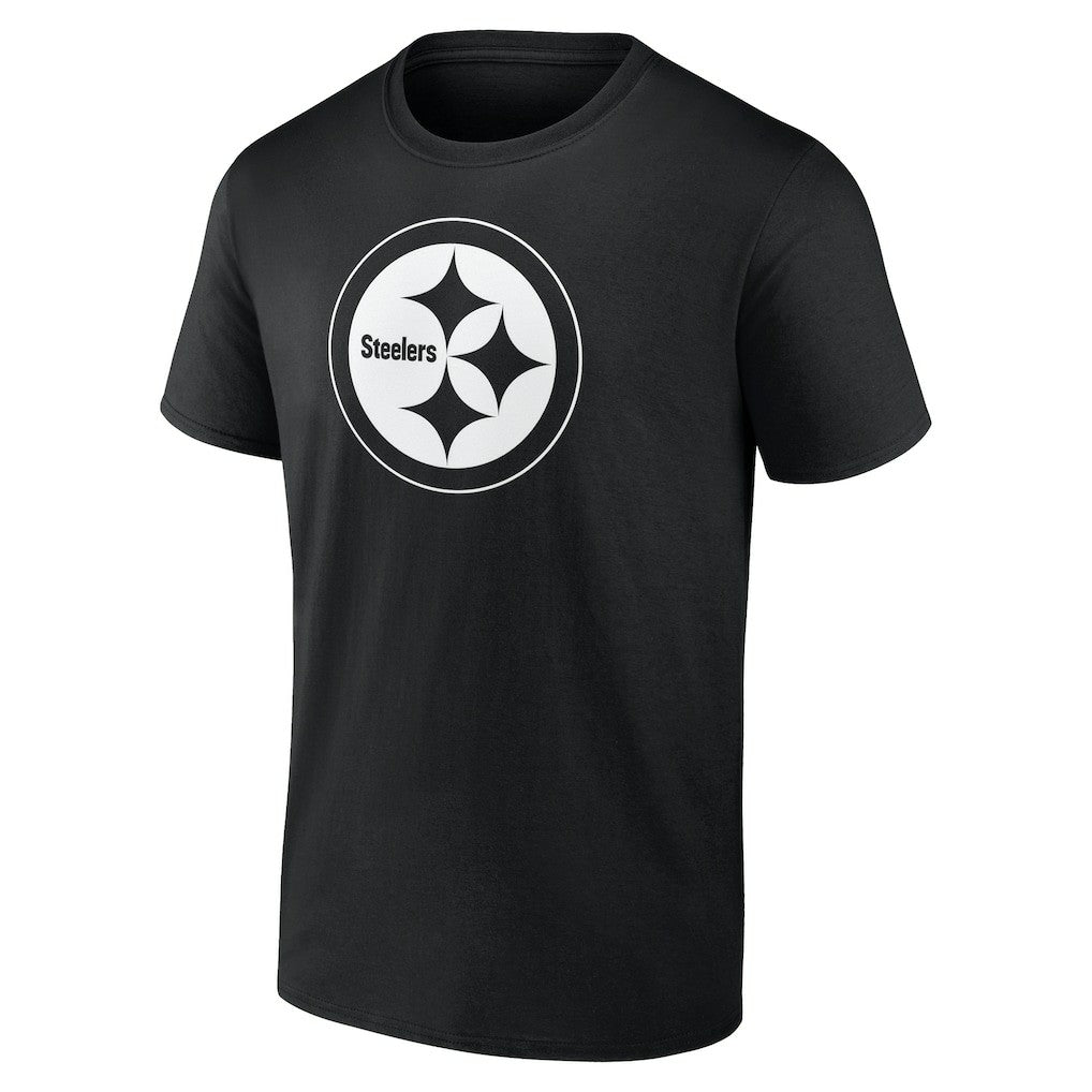 Pittsburgh Steelers Personalized Name & Number Monochrome T-Shirt - Black cheap
