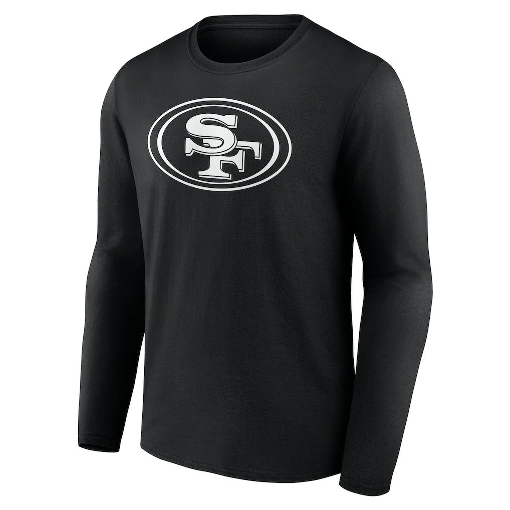 San Francisco 49ers Personalized Name & Number Monochrome Long Sleeve T-Shirt - Black online