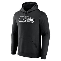 Seattle Seahawks Personalized Name & Number Pullover Hoodie - Black cheap