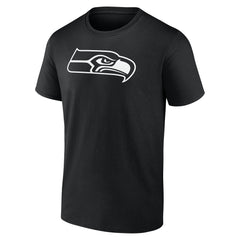 Seattle Seahawks Personalized Name & Number Monochrome T-Shirt - Black for sale