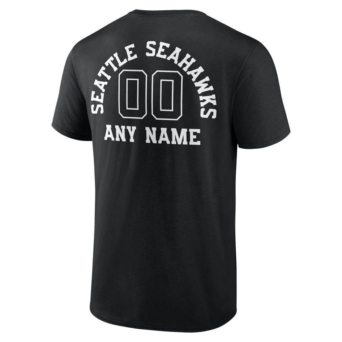 Seattle Seahawks Personalized Name & Number Monochrome T-Shirt - Black for sale