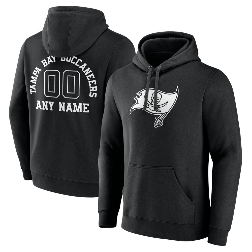 Tampa Bay Buccaneers Personalized Name & Number Pullover Hoodie - Black on sale