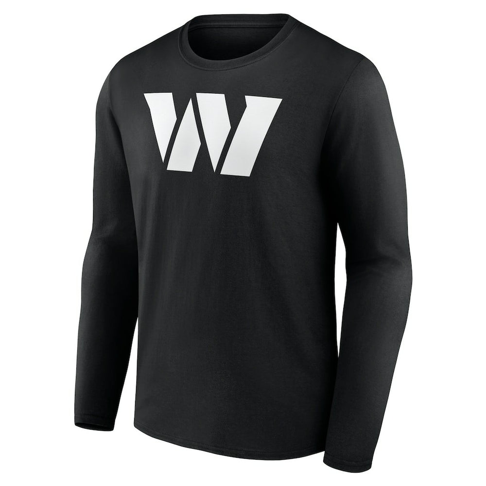 Washington Commanders Personalized Name & Number Monochrome Long Sleeve T-Shirt - Black discount