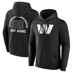 Washington Commanders Personalized Name & Number Pullover Hoodie - Black sale
