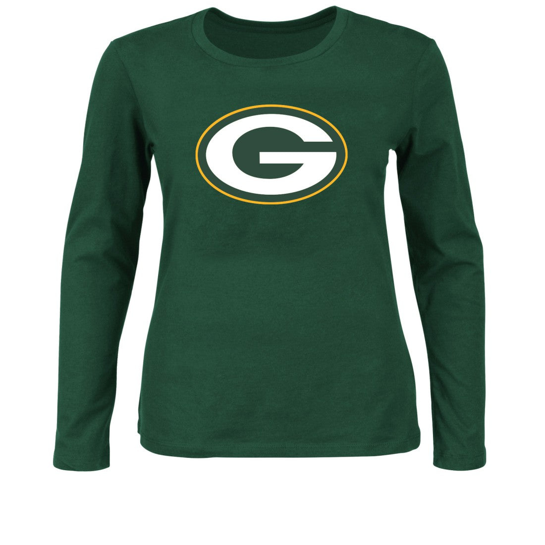 Green Bay Packers Women's Plus Size Long Sleeve T-Shirt - Green sale