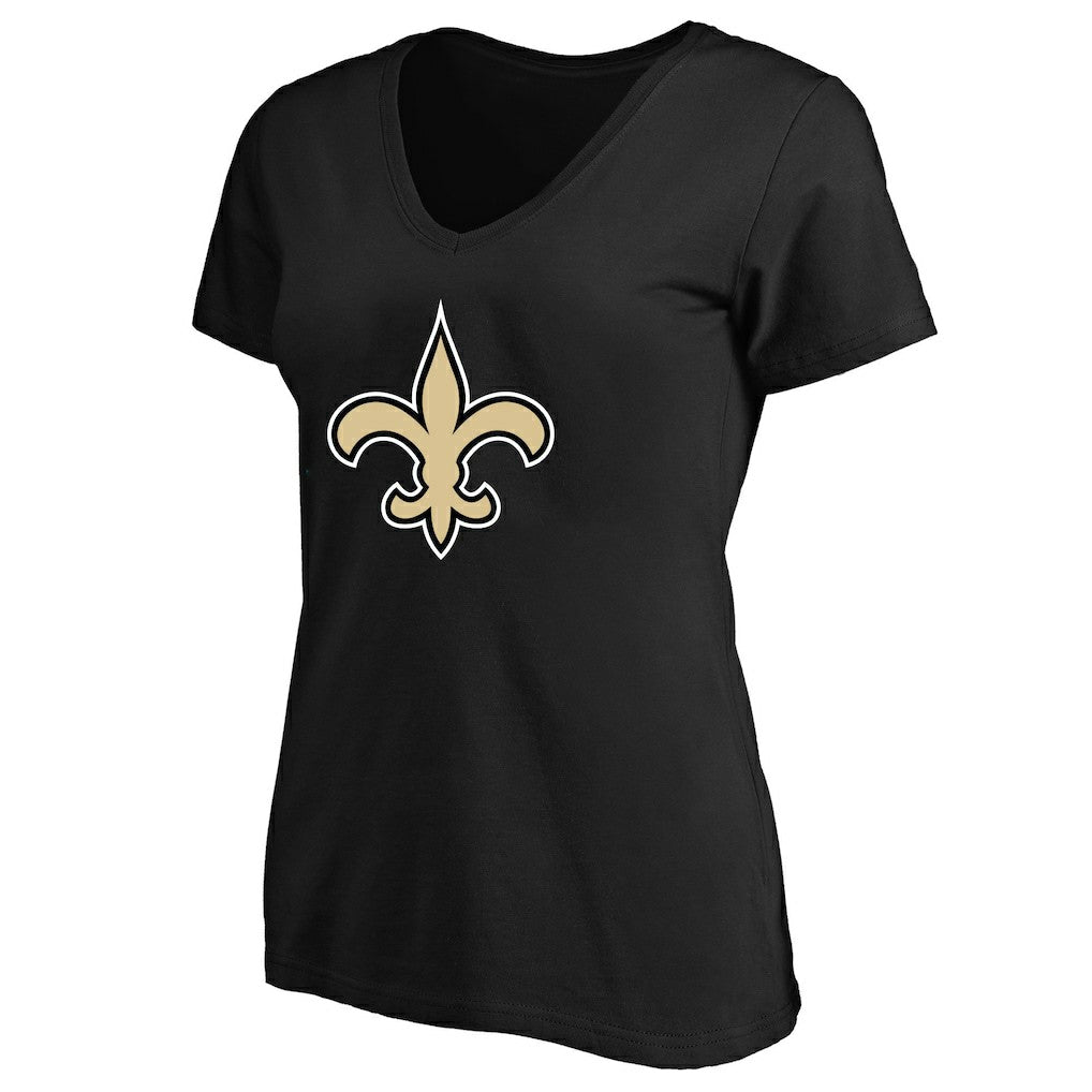 New Orleans Saints Women's Plus Size V-Neck T-Shirt - Black for sale