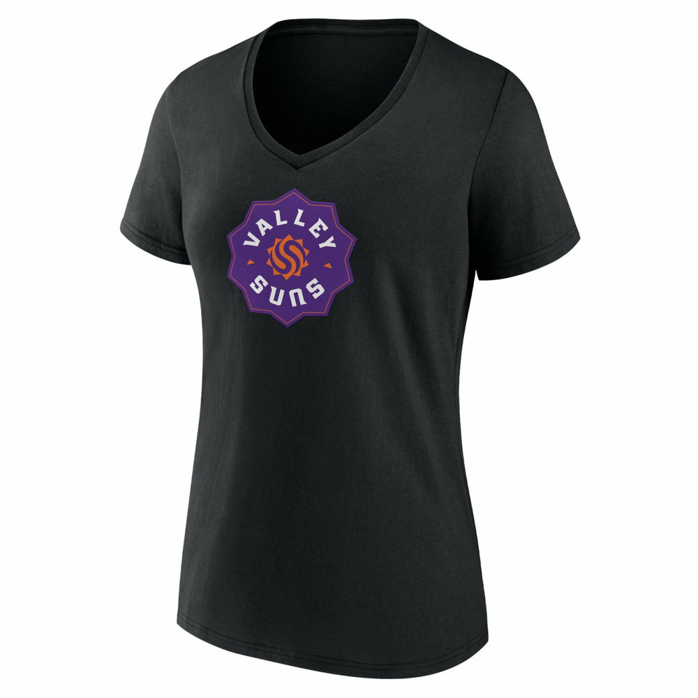 Valley Suns Women's Primary Logo V-Neck T-Shirt - Black sale